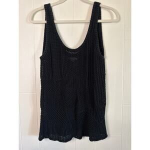 Volcom crochet blank tank beach large